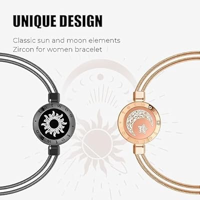 Touch Bracelets for Couples, Vibration & Light up for Love Couples